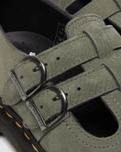 Dr. Martens Babies 8065 En Cuir NICKEL GREY — Milled Nubuck Wp Store