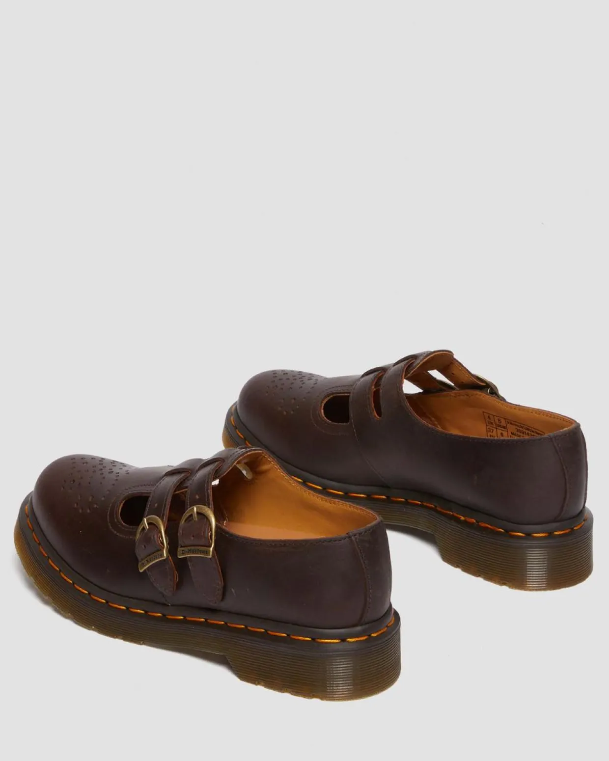 Dr. Martens Babies 8065 En Cuir Crazy Horse Marron foncé — Crazy Horse Shop