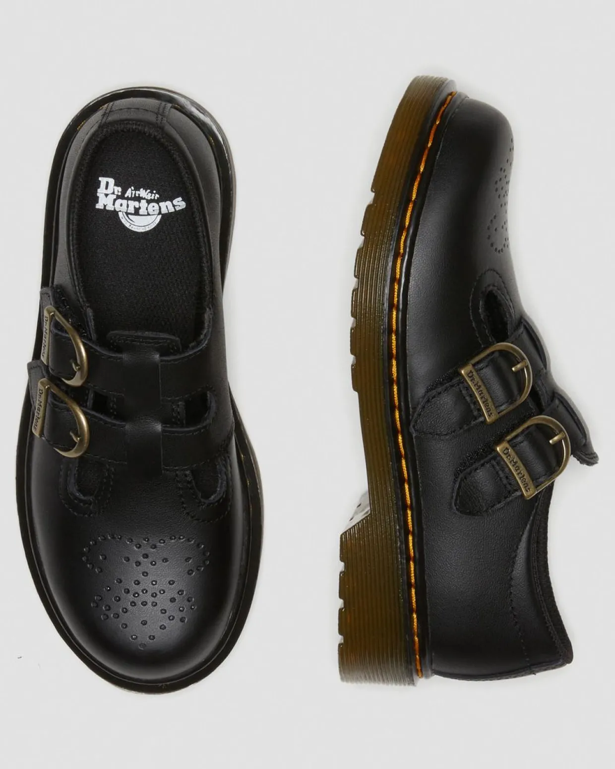 Dr. Martens Babies 8065 En Cuir Softy T Junior Noir — Softy T Shop