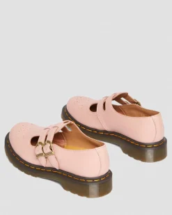 Dr. Martens Babies 8065 En Cuir Virginia Peach Beige — Virginia Hot