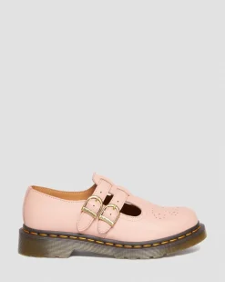 Dr. Martens Babies 8065 En Cuir Virginia Peach Beige — Virginia Hot