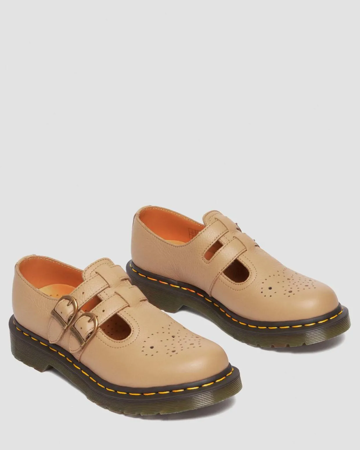 Dr. Martens Babies 8065 En Cuir Virginia Savannah Tan — Virginia Best Sale
