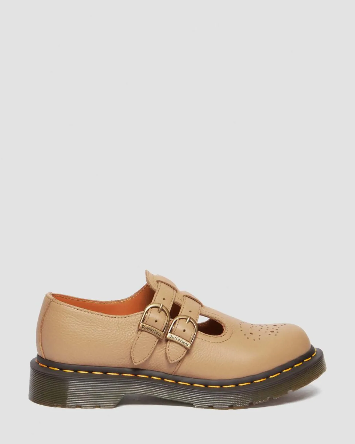 Dr. Martens Babies 8065 En Cuir Virginia Savannah Tan — Virginia Best Sale