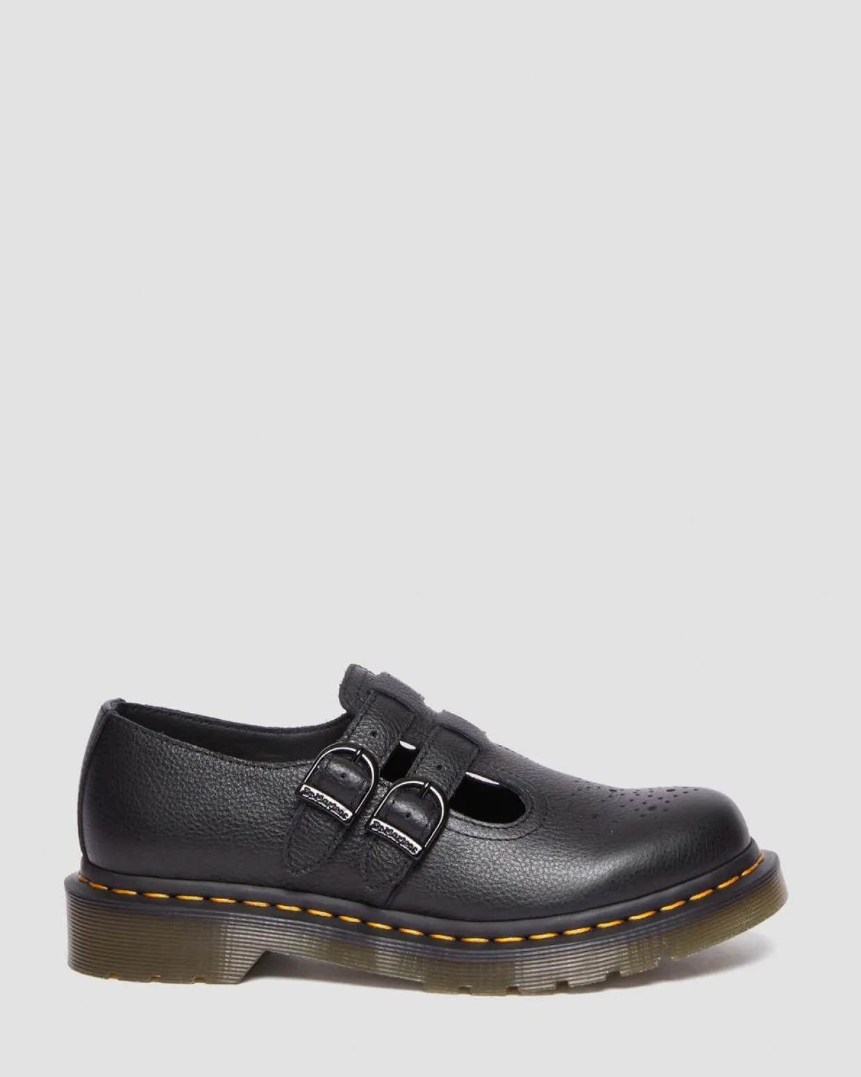 Dr. Martens Babies 8065 En Cuir Virginia Noir — Virginia Hot
