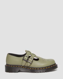 Dr. Martens Babies 8065 En Cuir Virginia Muted Olive — Virginia Cheap