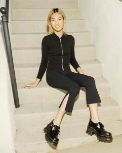 Dr. Martens Babies Corran En Cuir Atlas à Talons Noir — Atlas Sale
