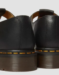 Dr. Martens Babies En Cuir Regency à Brides En T Black — Regency Calf Clearance