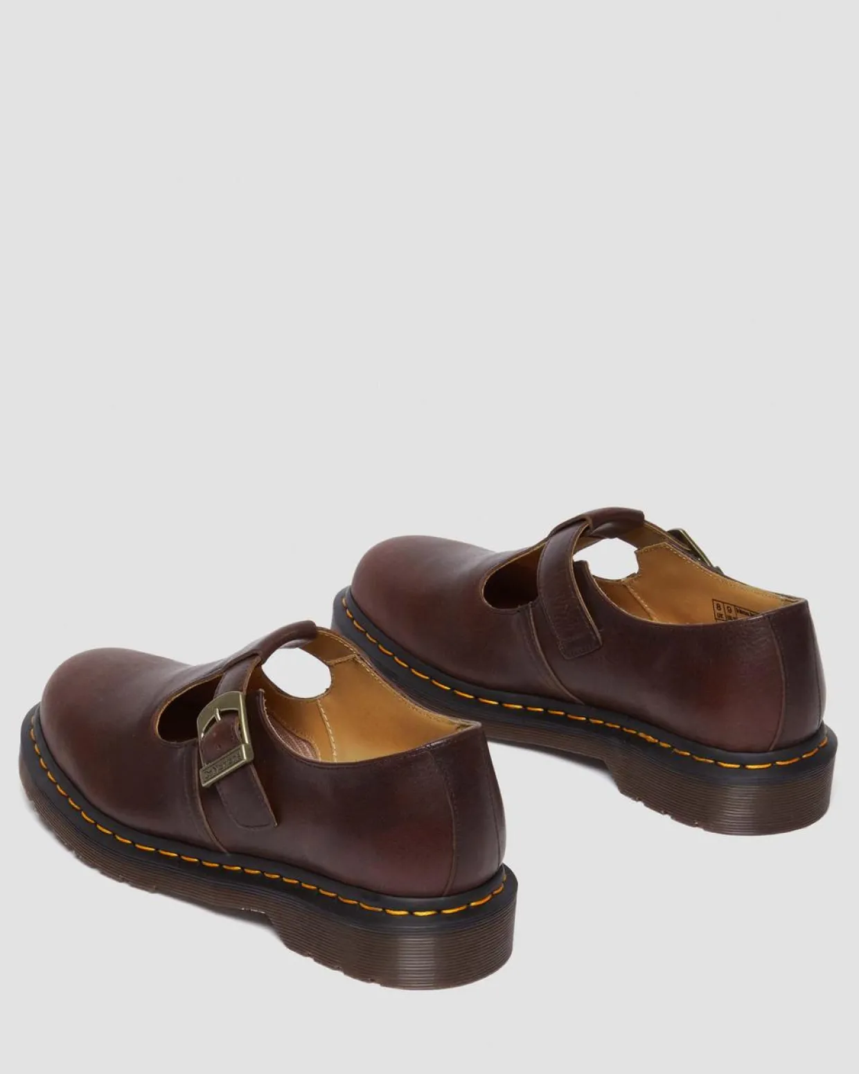 Dr. Martens Babies En Cuir Regency à Brides En T Whiskey — Regency Calf Best