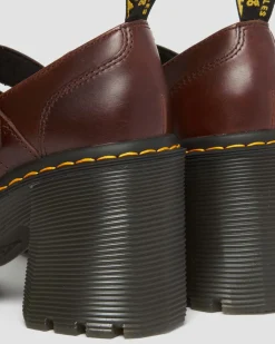 Dr. Martens Babies Eviee En Cuir à Talons Dark Brown Fashion