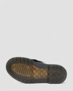 Dr. Martens Babies Maccy II En Cuir Verni Junior Noir — Patent Leather Cheap