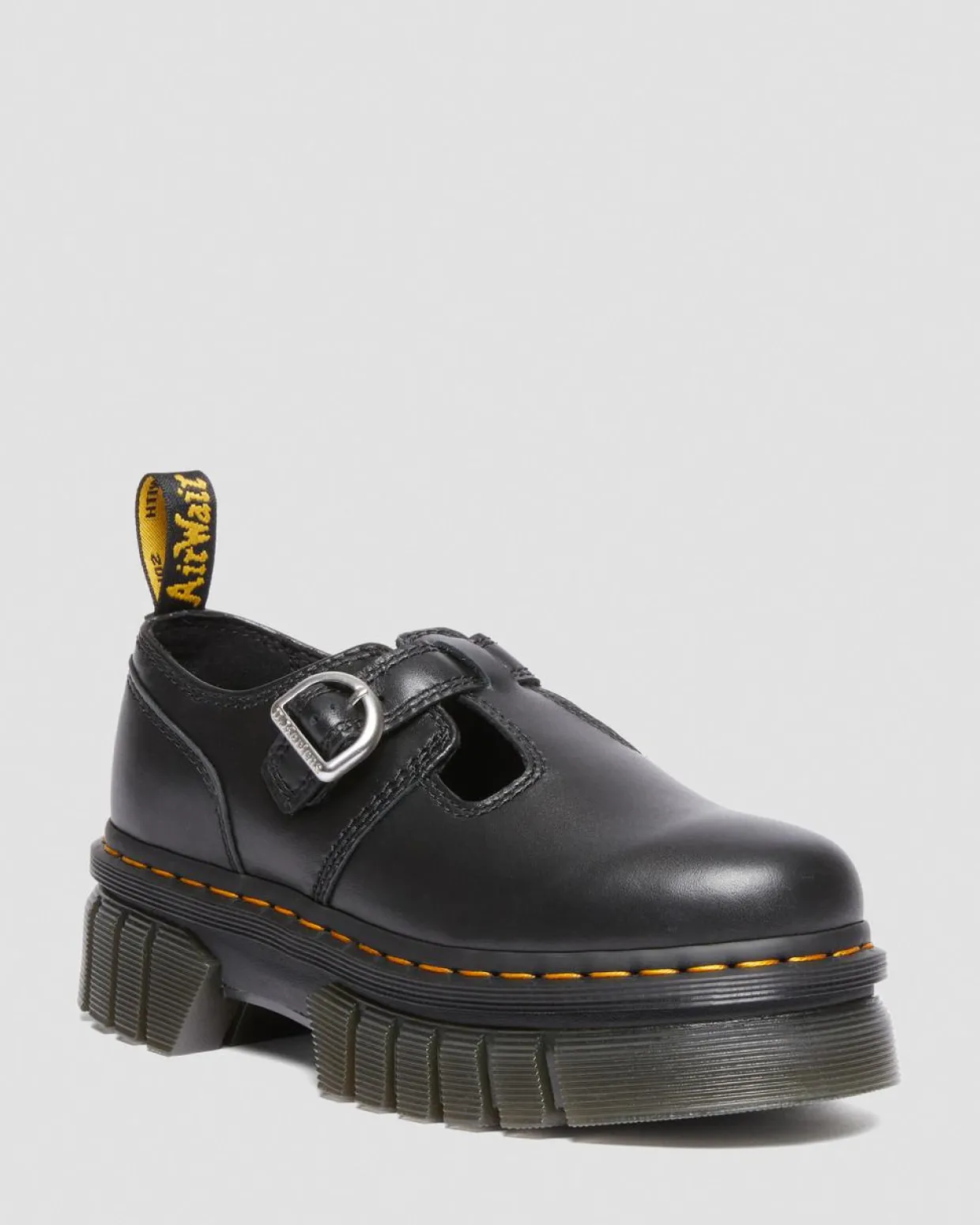 Dr. Martens Babies Plateformes Audrick Nappa Lux Noir — Nappa Lux Fashion