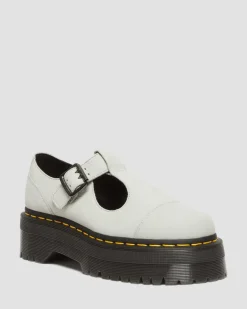 Dr. Martens Babies Plateformes Bethan En Cuir Tumbled Nubuck Smoked Mint — Tumbled Nubuck Best