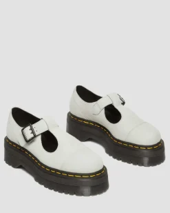 Dr. Martens Babies Plateformes Bethan En Cuir Tumbled Nubuck Smoked Mint — Tumbled Nubuck Best