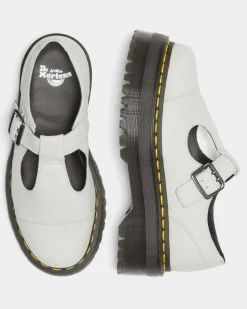 Dr. Martens Babies Plateformes Bethan En Cuir Tumbled Nubuck Smoked Mint — Tumbled Nubuck Best