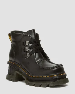 Dr. Martens Boots à 3 œillets Corran En Cuir Atlas à Talons Noir — Atlas Cheap