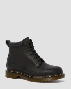 Dr. Martens Boots 939 Ben En Cuir à Lacets Noir — Greasy New