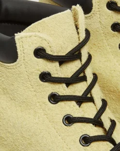 Dr. Martens Boots 939 Ben En Daim à Col Rembourré Et à Lacets Hazy Yellow — Long Napped Suede Online