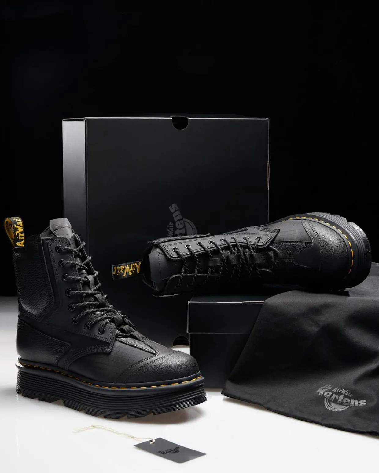 Dr. Martens Boots 1460 Beta Zebzag Noir — Lunar+Sorento+Hub Ripstop Shop