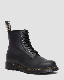 Dr. Martens Boots 1460 En Chutes De Cuir Reconditionnées À Lacets Black — Genix Nappa Shop