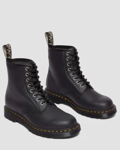 Dr. Martens Boots 1460 En Chutes De Cuir Reconditionnées À Lacets Black — Genix Nappa Shop