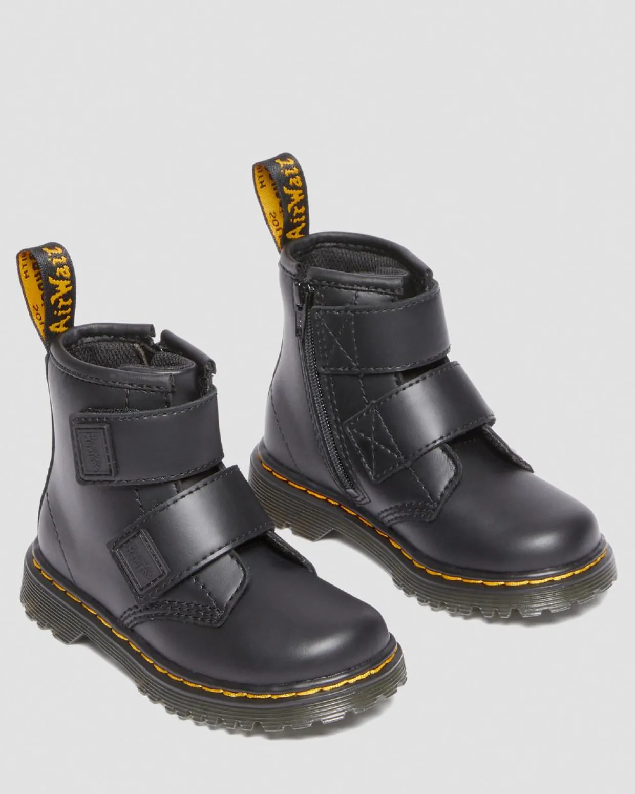 Dr. Martens Boots 1460 En Cuir à Brides Velcro Pour Tout-petit Noir — Romario Flash Sale