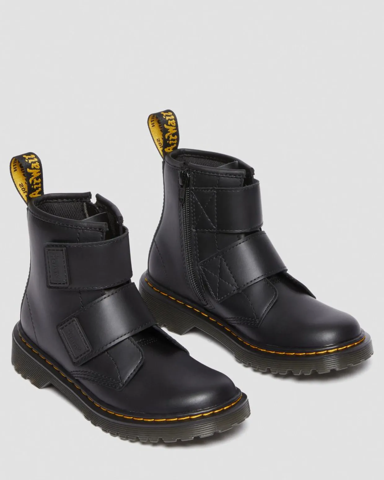 Dr. Martens Boots 1460 En Cuir à Double Bride Junior Noir — Romario Cheap