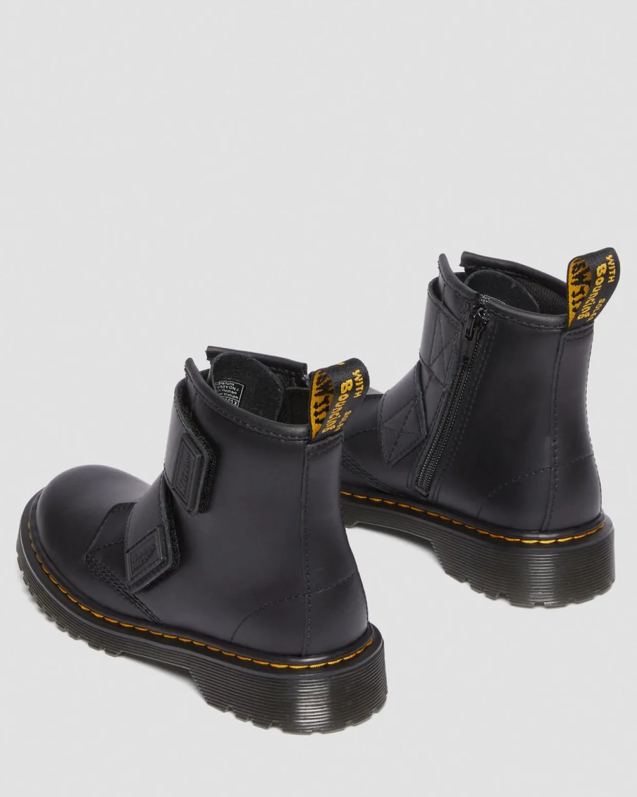 Dr. Martens Boots 1460 En Cuir à Double Bride Junior Noir — Romario Cheap