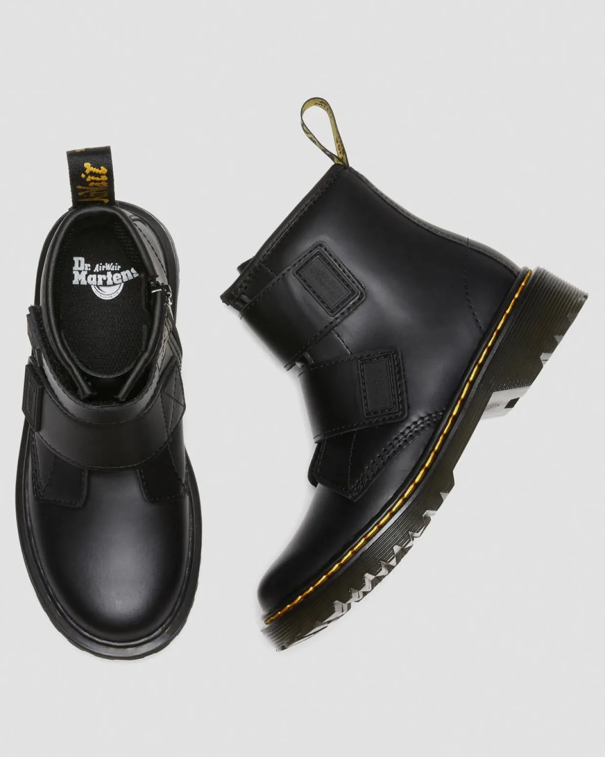 Dr. Martens Boots 1460 En Cuir à Double Bride Junior Noir — Romario Cheap