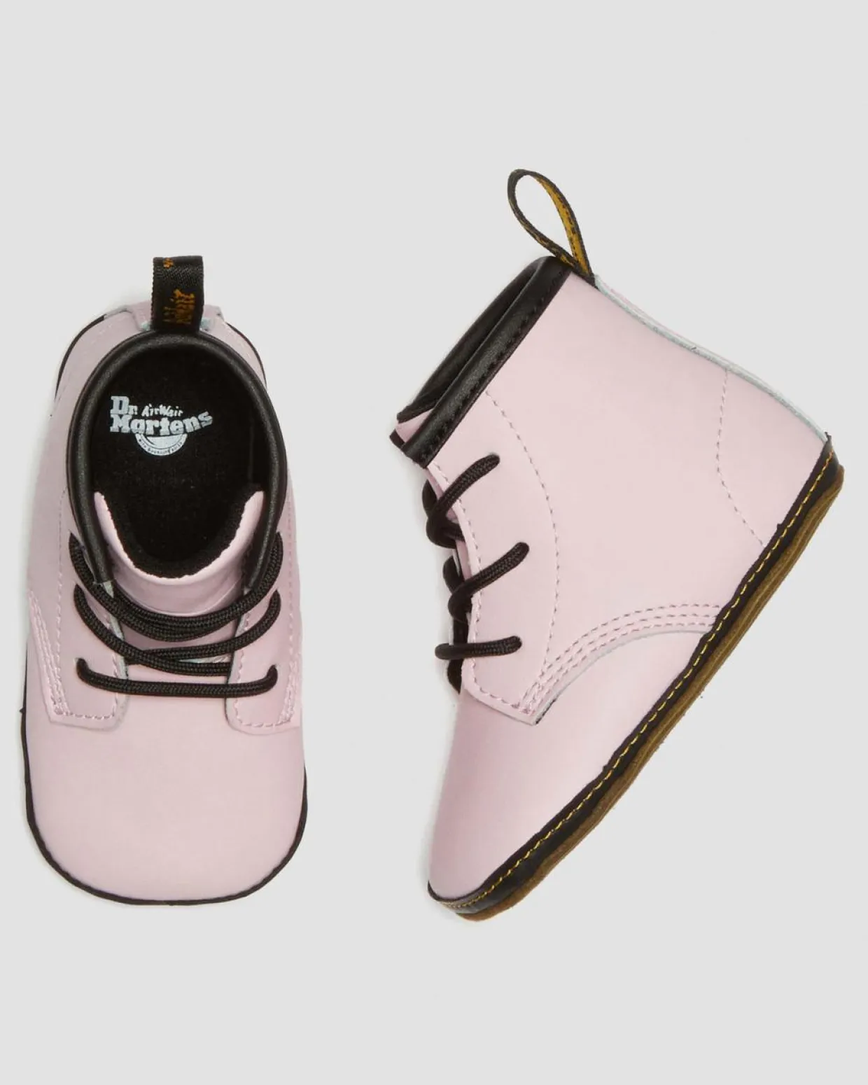 Dr. Martens Boots 1460 En Cuir Auburn Pour Nouveau-né Pale Pink — Mason Pu Split+Mason Nw Synthetic Store