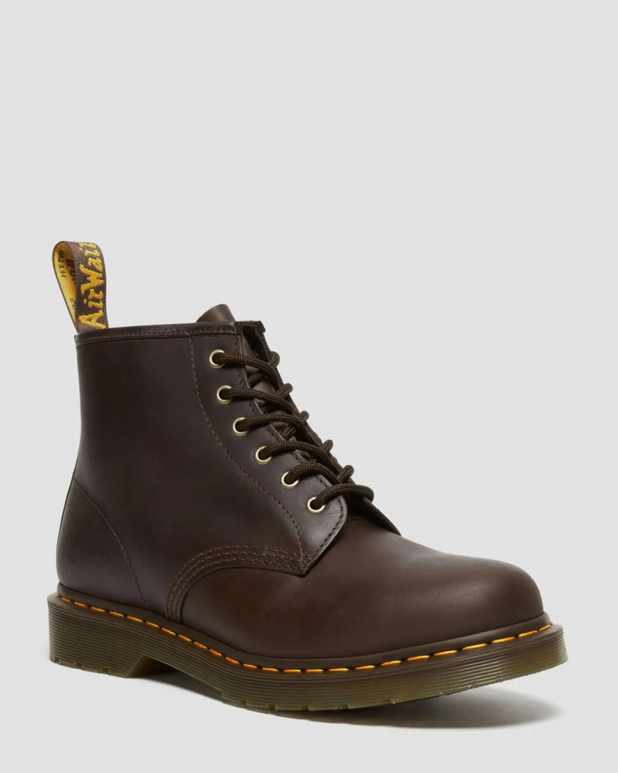 Dr. Martens Boots 101 En Cuir Crazy Horse Marron foncé — Crazy Horse Hot