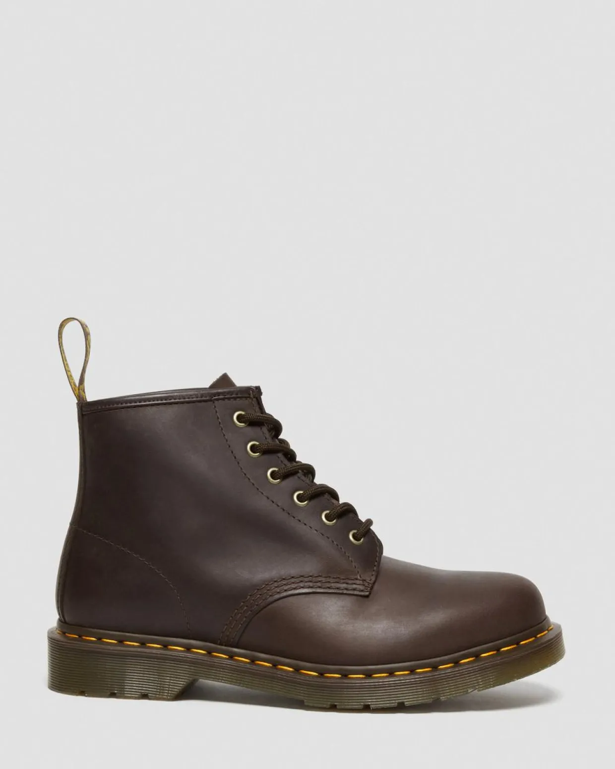 Dr. Martens Boots 101 En Cuir Crazy Horse Marron foncé — Crazy Horse Hot