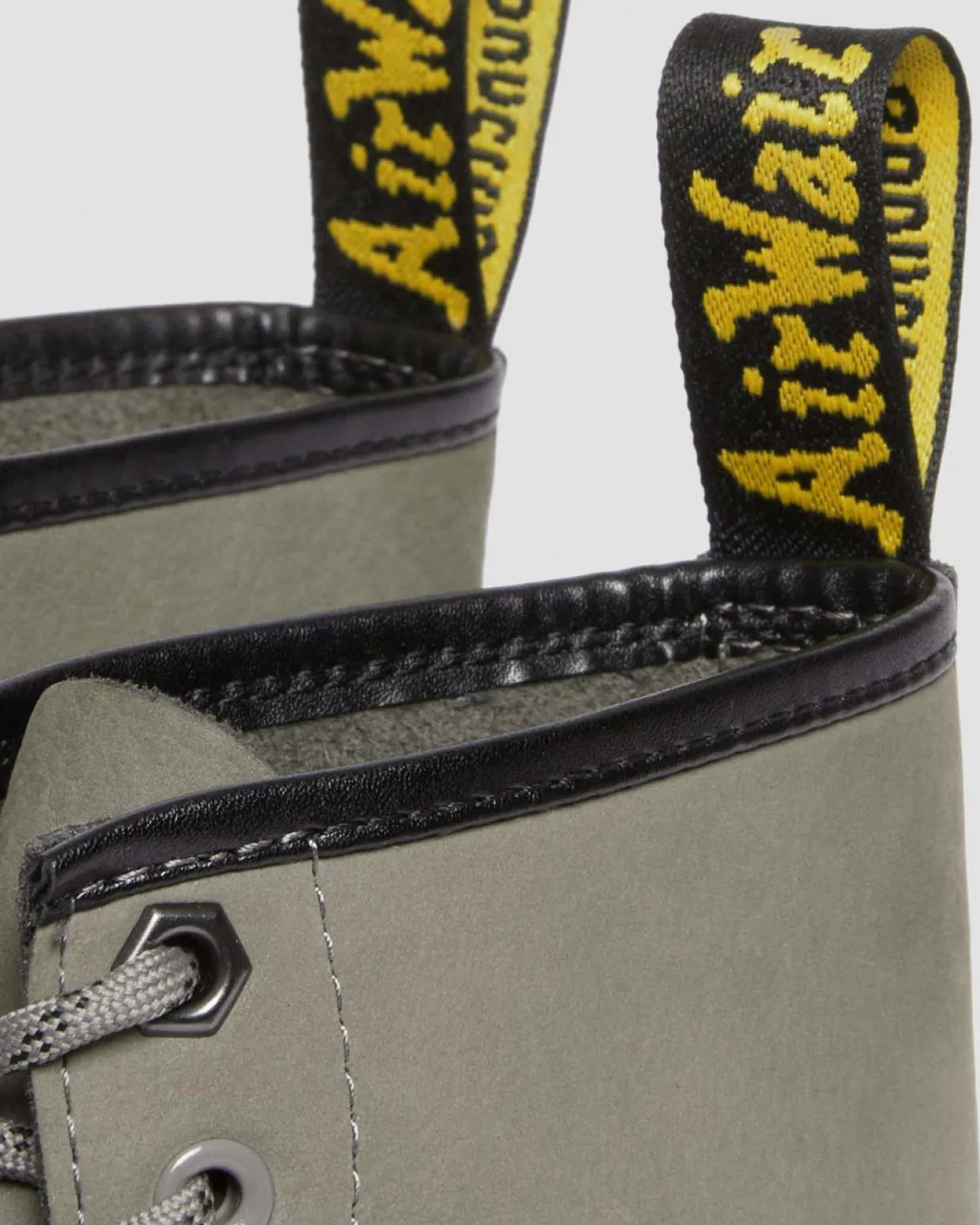 Dr. Martens Boots 1460 En Cuir Milled Nubuck à Lacets NICKEL GREY — Milled Nubuck Wp Sale