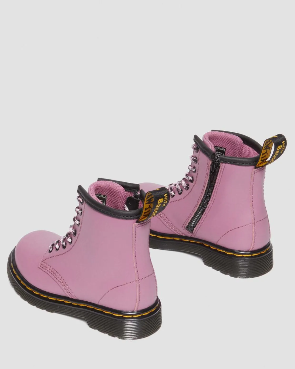 Dr. Martens Boots 1460 En Cuir Neutre à Lacets Pour Tout-petit Muted Purple — Romario Online