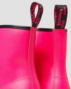Dr. Martens Boots 1460 En Cuir Smooth à Lacets Rose — Smooth Leather New