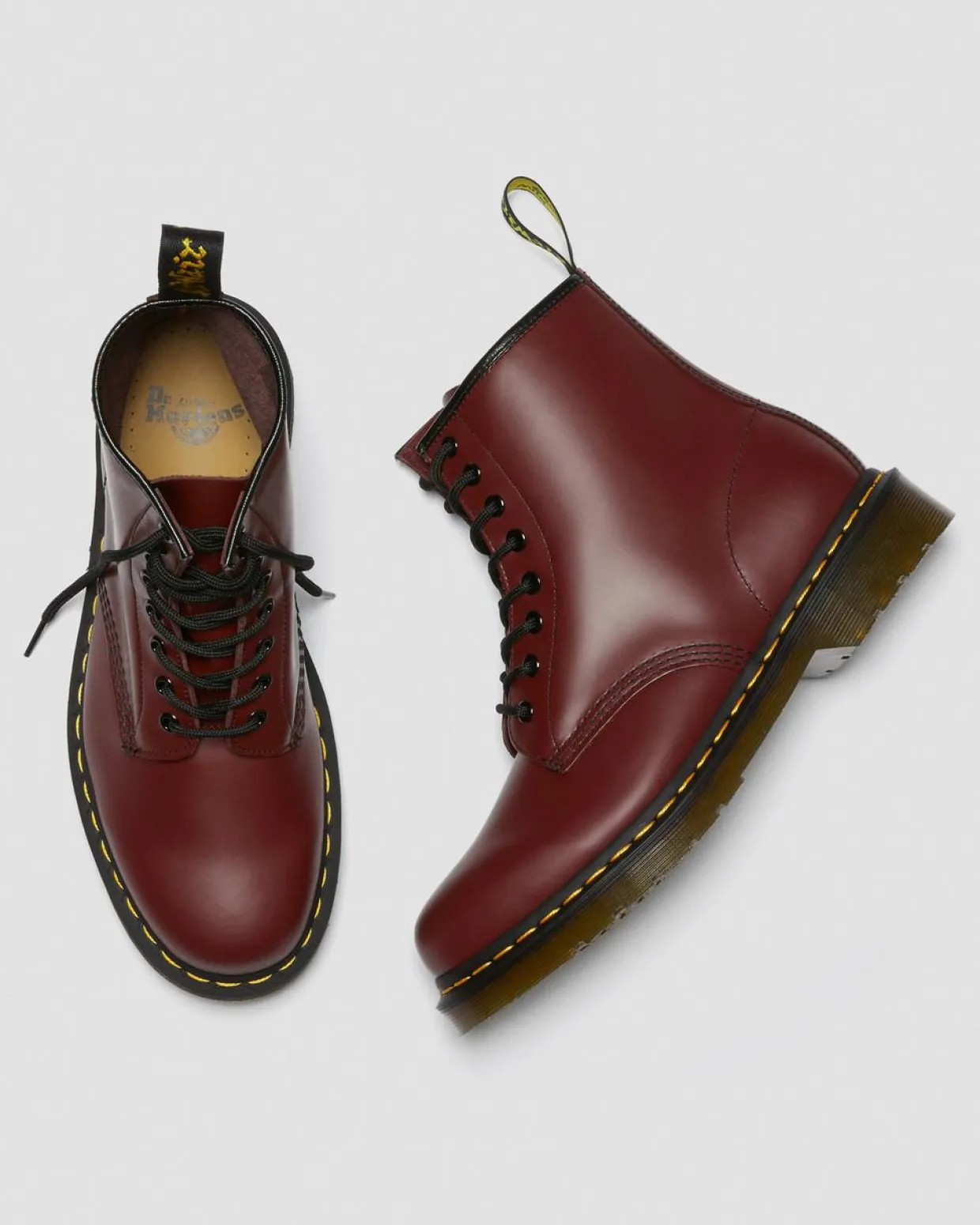 Dr. Martens Boots 1460 En Cuir Smooth à Lacets Rouge Cherry Red — Smooth Leather Best Sale