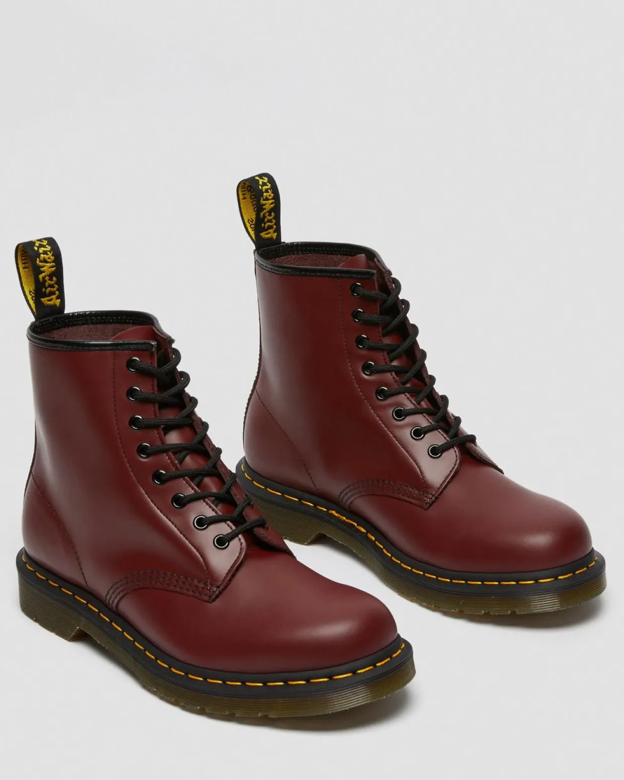 Dr. Martens Boots 1460 En Cuir Smooth à Lacets Rouge Cherry Red — Smooth Leather Best Sale