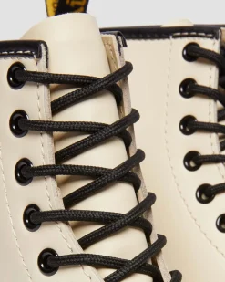Dr. Martens Boots 1460 En Cuir Smooth à Lacets Beige texturé — Smooth Leather Fashion
