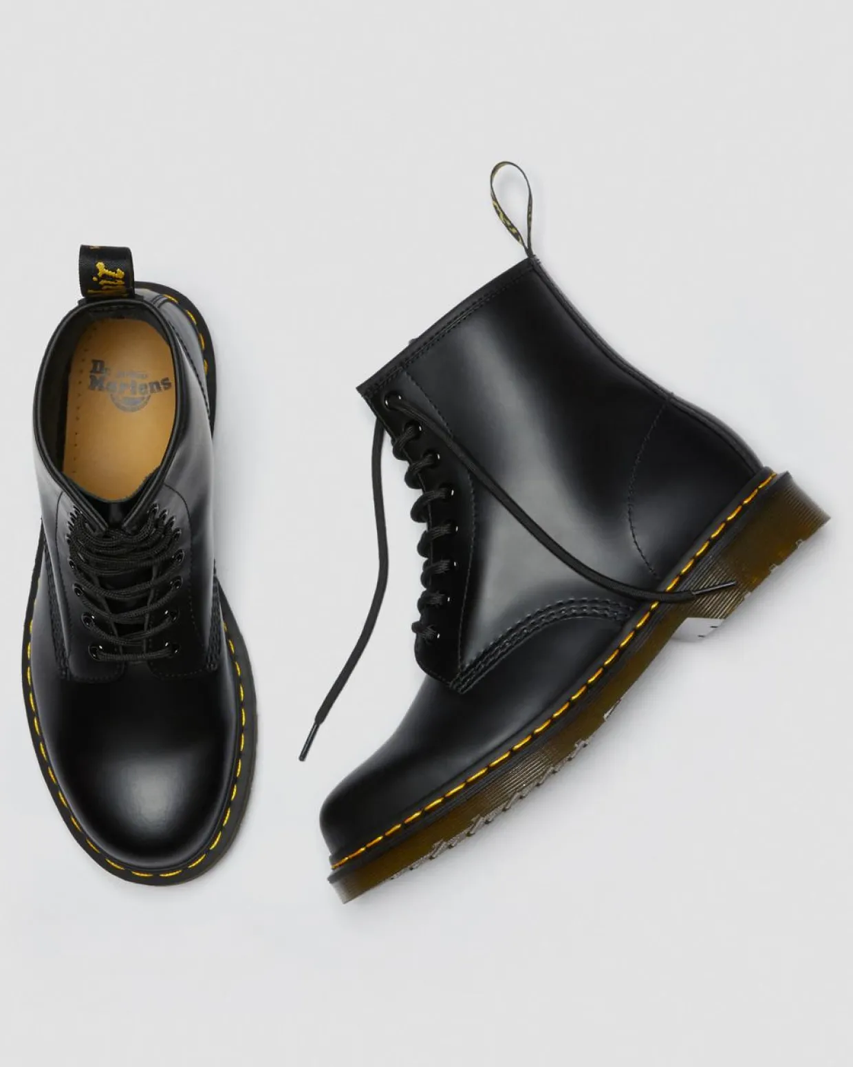 Dr. Martens Boots 1460 En Cuir Smooth à Lacets Noir — Smooth Leather Clearance