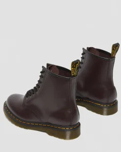 Dr. Martens Boots 1460 En Cuir Smooth à Lacets Bordeaux — Smooth Leather Hot