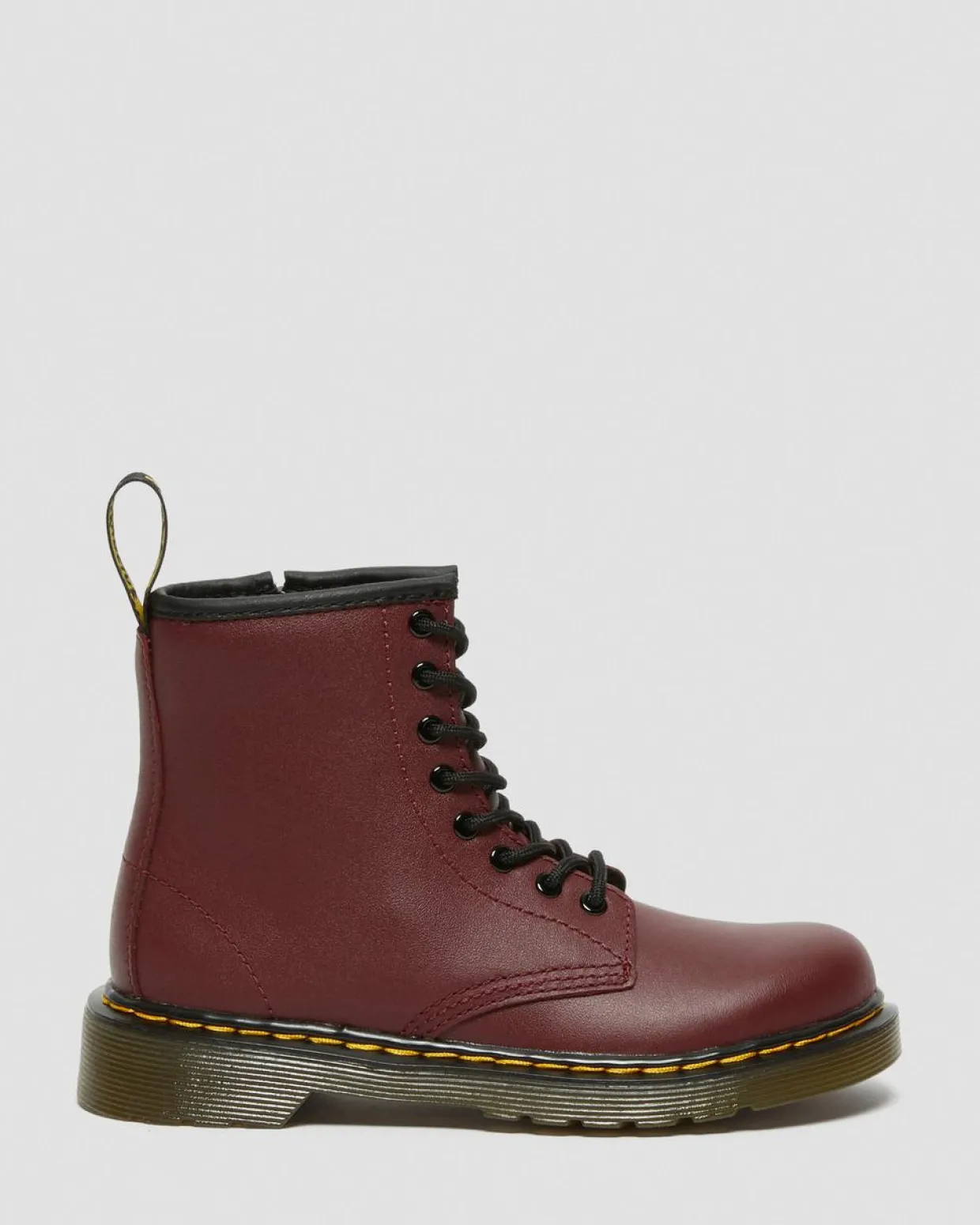 Dr. Martens Boots 1460 En Cuir Softy T à Lacets Junior Rouge Cherry Red — Softy T Discount