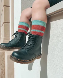 Dr. Martens Boots 1460 En Cuir Softy T à Lacets Pour Tout-petit Noir — Softy T New