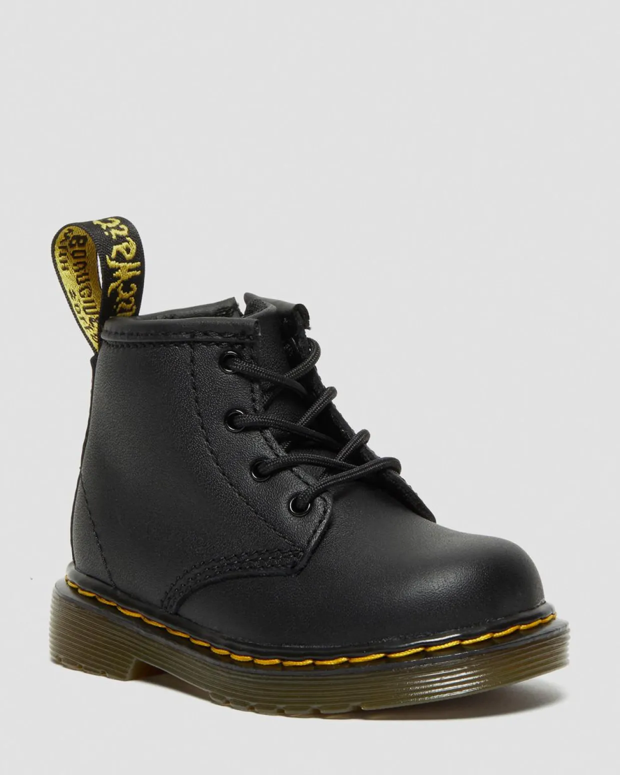 Dr. Martens Boots 1460 En Cuir Softy T Pour Bébé Noir — Softy T Fashion