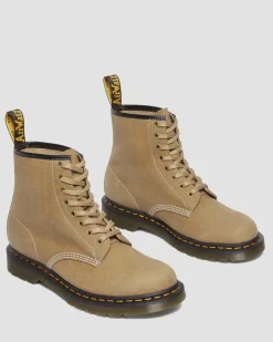 Dr. Martens Boots 1460 En Cuir Tumbled Nubuck à Lacets Savannah Tan — Tumbled Nubuck Discount