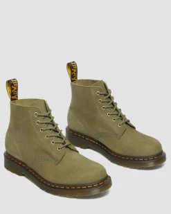 Dr. Martens Boots 101 En Cuir Tumbled Nubuck Muted Olive — Tumbled Nubuck Store