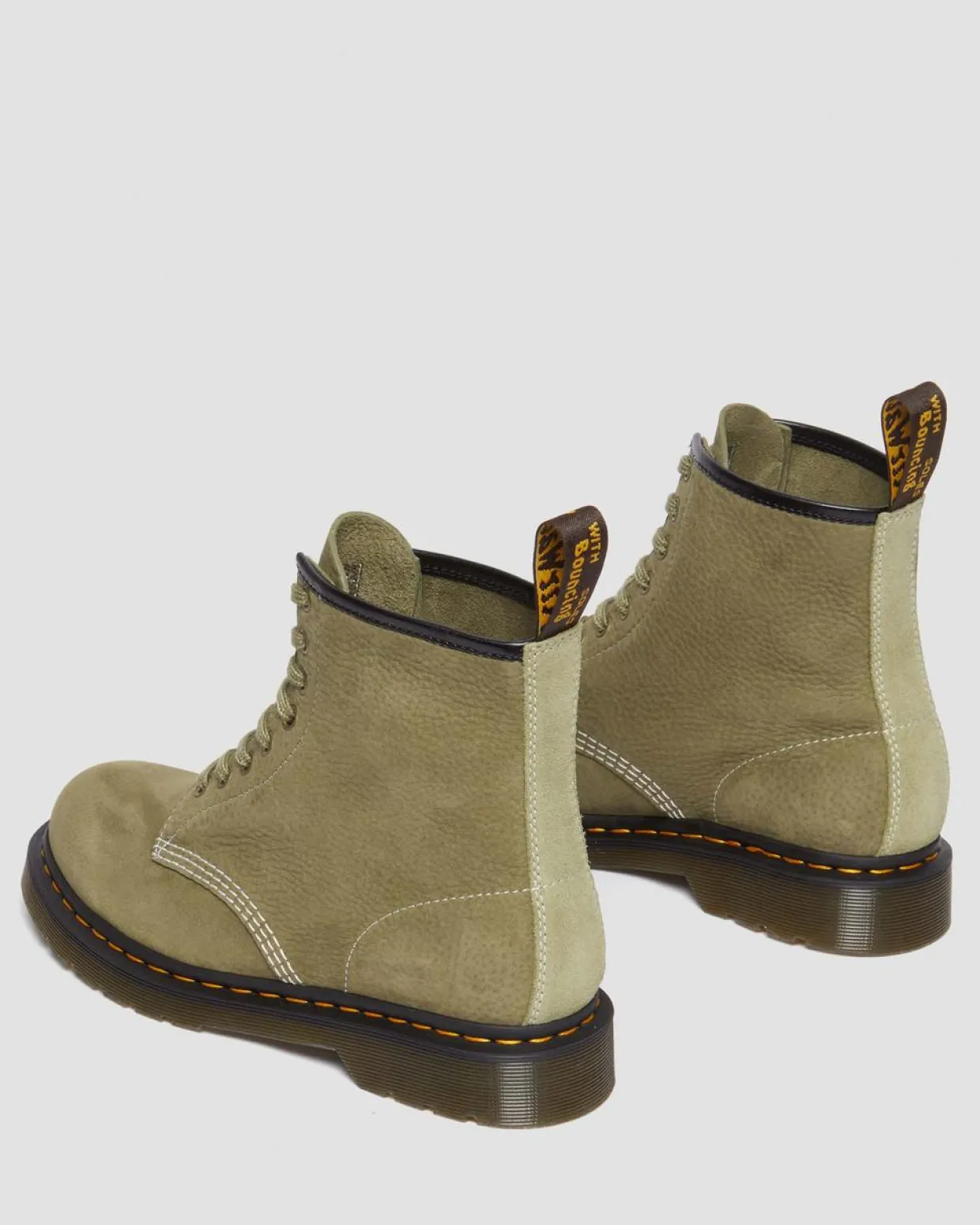 Dr. Martens Boots 1460 En Cuir Tumbled Nubuck à Lacets Muted Olive — Tumbled Nubuck Cheap