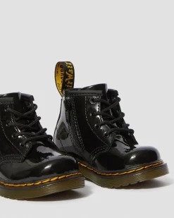 Dr. Martens Boots 1460 En Cuir Verni à Lacets Pour Bébé Noir — Patent Leather New