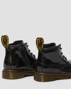 Dr. Martens Boots 1460 En Cuir Verni à Lacets Pour Bébé Noir — Patent Leather New
