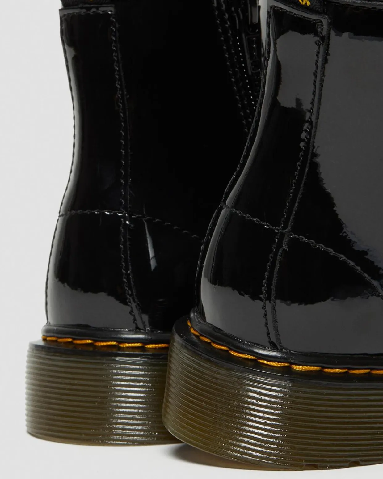 Dr. Martens Boots 1460 En Cuir Verni à Lacets Junior Noir — Patent Leather Sale