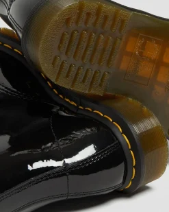 Dr. Martens Boots 1460 En Cuir Verni à Lacets Noir — Patent Leather Sale
