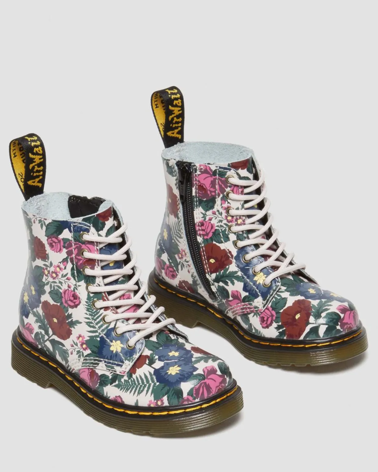 Dr. Martens Boots 1460 English Garden En Cuir Pour Tout-petit Multi — Hydro Leather Cheap